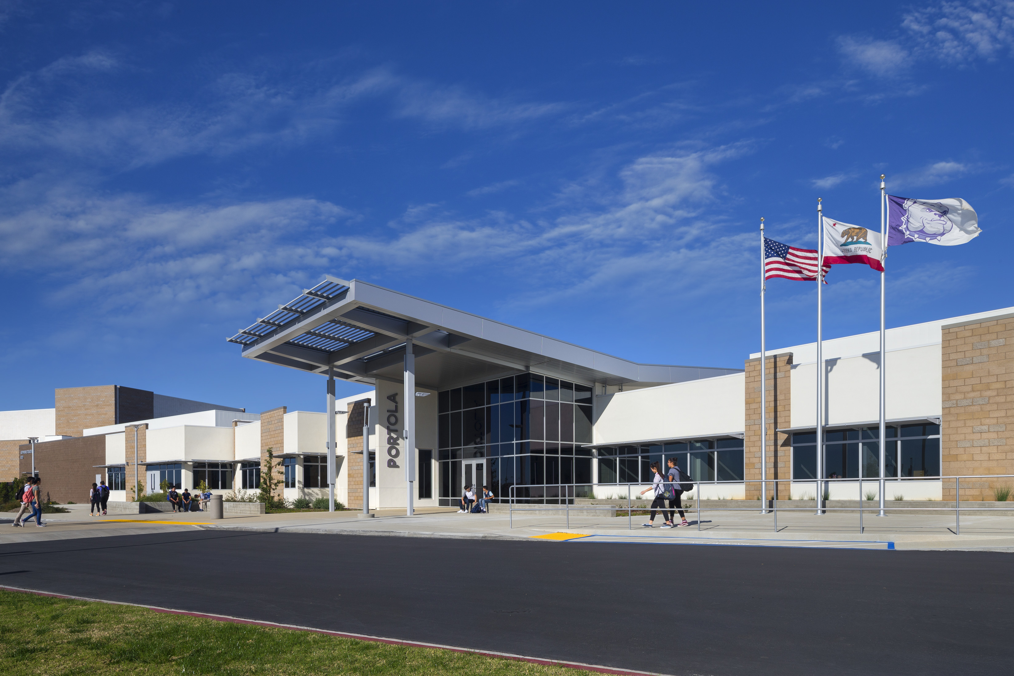 Exterior of Portola High School